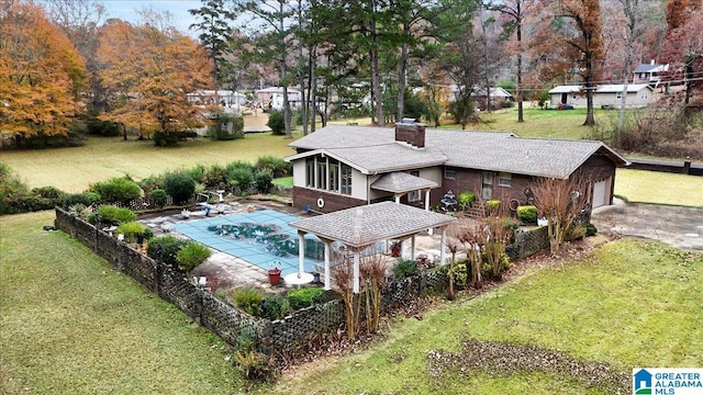 birds eye view of property