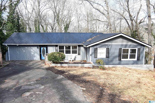 view of ranch-style house