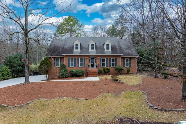 view of new england style home