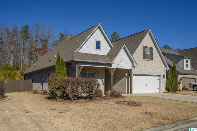 front facade featuring a garage