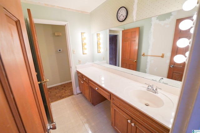 bathroom featuring vanity