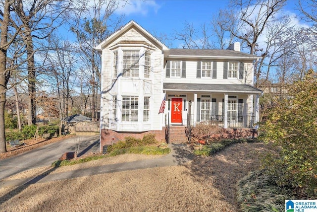 view of front of home featuring a porch