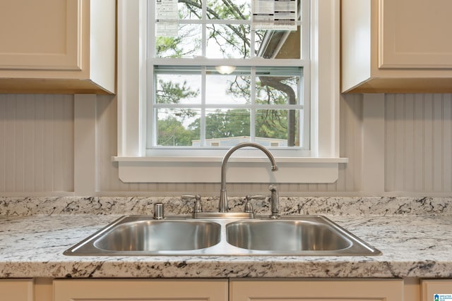 interior details featuring sink