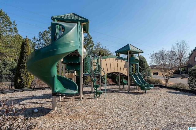 view of jungle gym