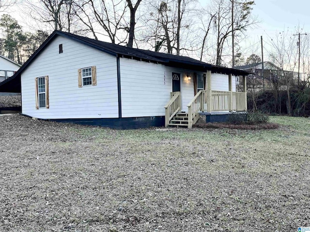 view of front of property