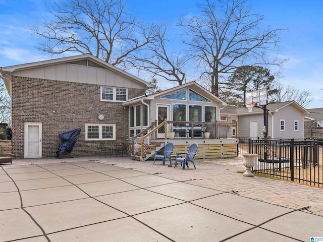 rear view of house with a patio area