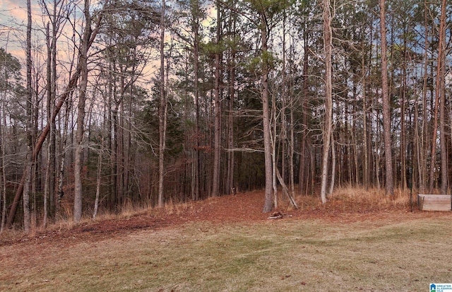 view of nature at dusk