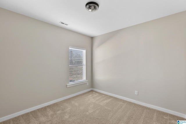 view of carpeted empty room