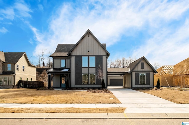 view of front of home featuring a garage