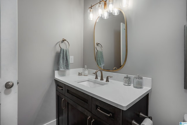 bathroom with vanity