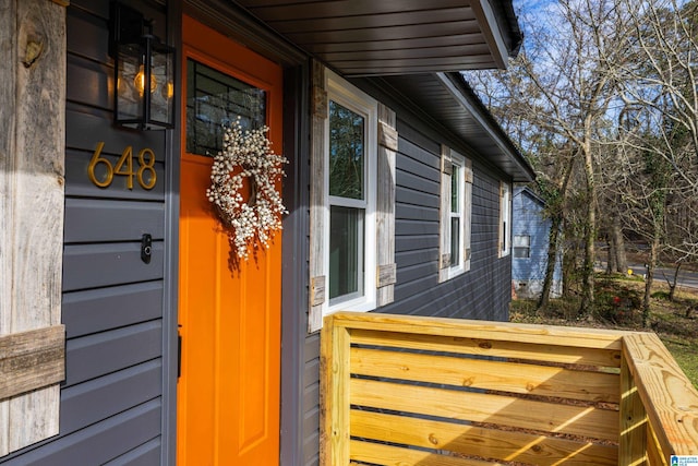 view of entrance to property