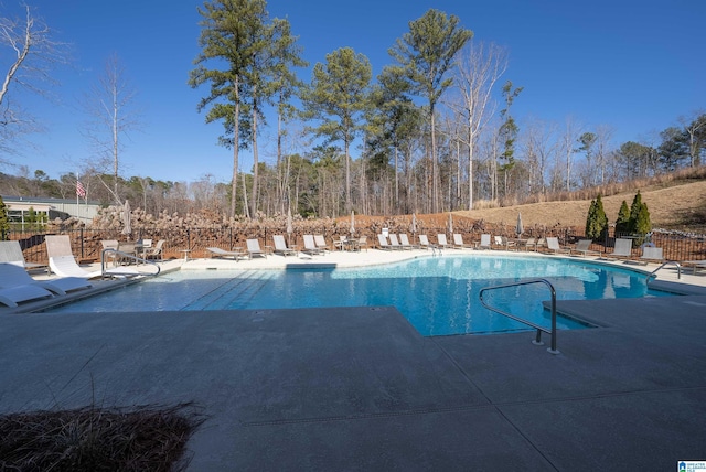 view of pool with a patio