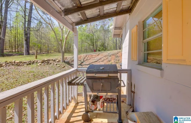 exterior space with grilling area