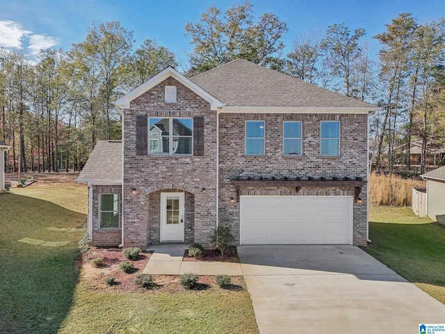430 Ridgeview Cir, Jemison, AL 35085 - view of front of property featuring a front lawn and a garage