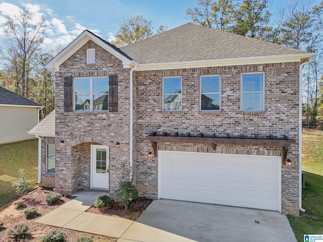 view of front property featuring a garage