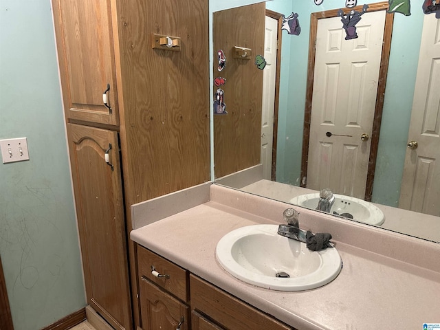 bathroom featuring vanity