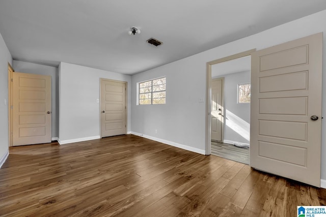 interior space featuring dark wood-type flooring