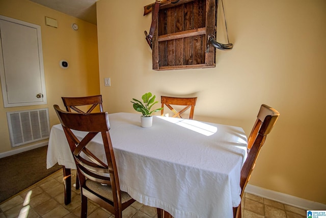 view of dining area