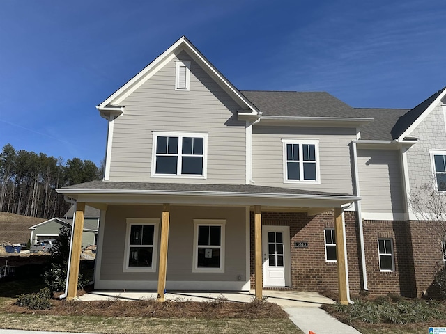 view of front of house featuring covered porch