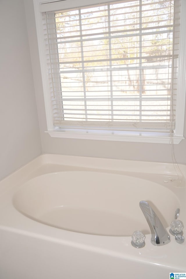 bathroom with a tub