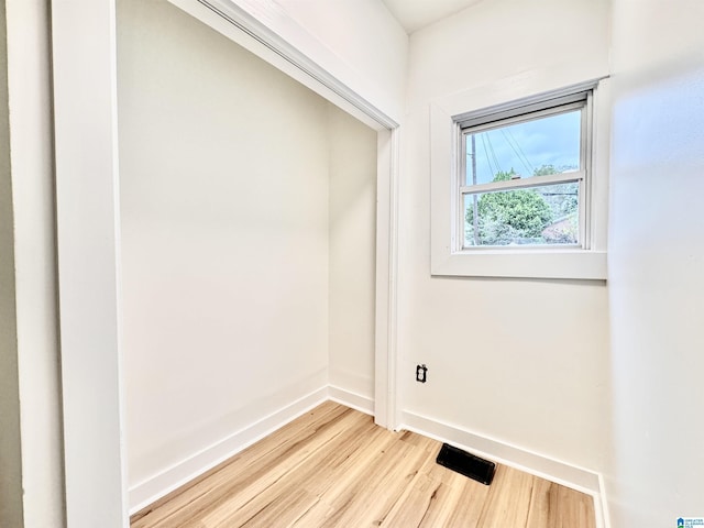 interior space featuring light hardwood / wood-style floors