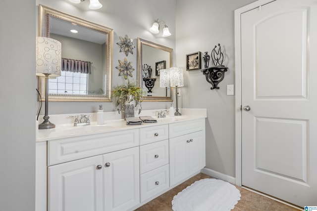 bathroom featuring vanity