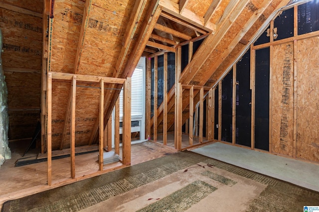 view of attic