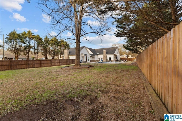 view of yard with a patio