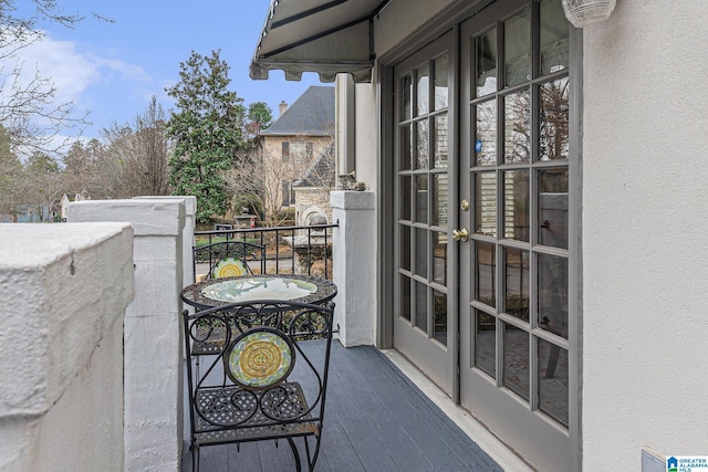 view of balcony