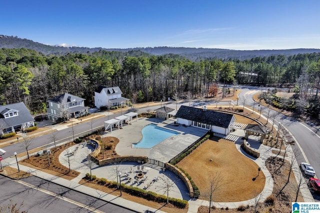 birds eye view of property