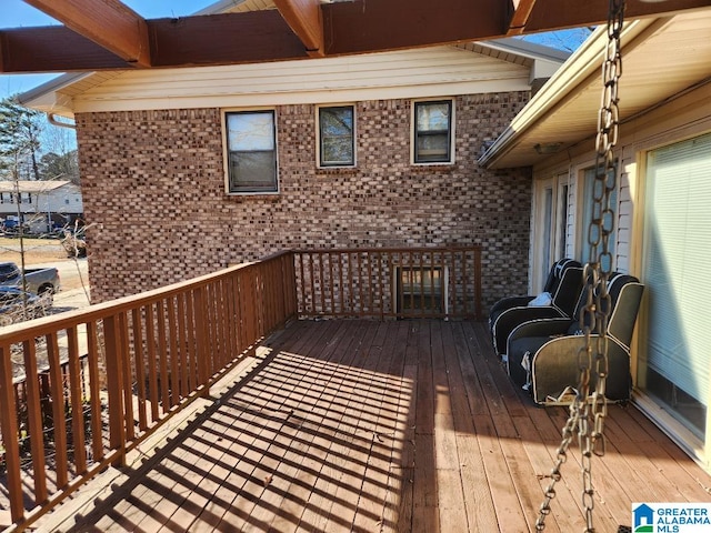 view of deck