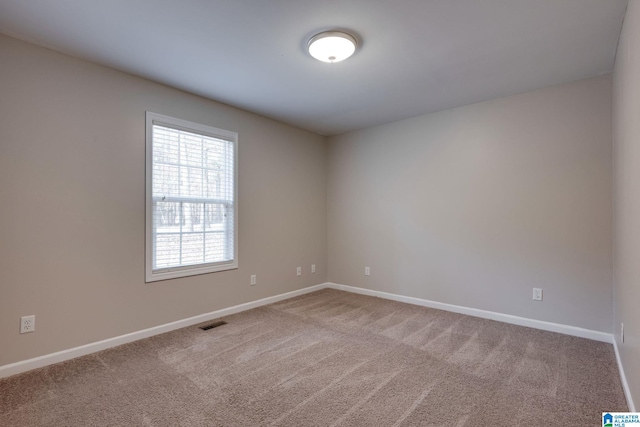 view of carpeted empty room