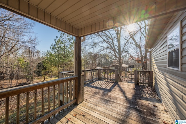 view of wooden terrace