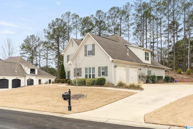 front of property featuring a garage