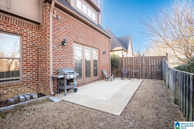 view of patio / terrace featuring area for grilling