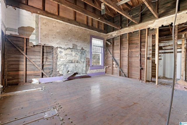 miscellaneous room with hardwood / wood-style floors