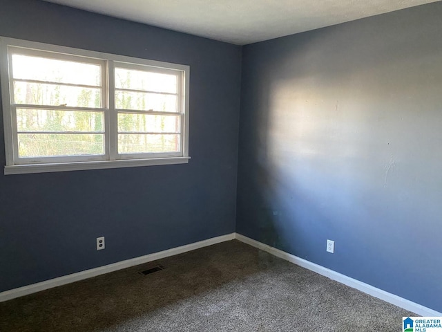 spare room with carpet flooring