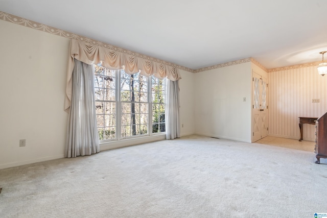 interior space featuring carpet floors