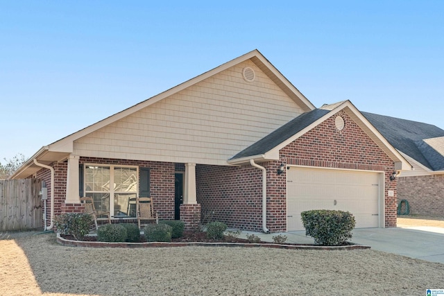 view of front of house featuring a garage