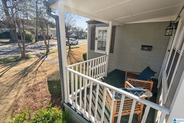 view of balcony