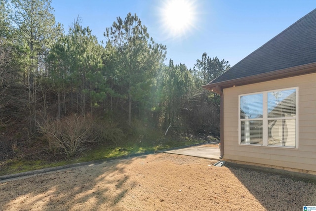 view of yard with a patio area