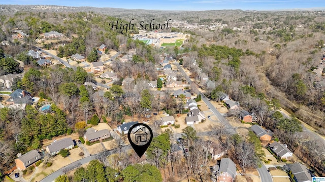 drone / aerial view featuring a residential view