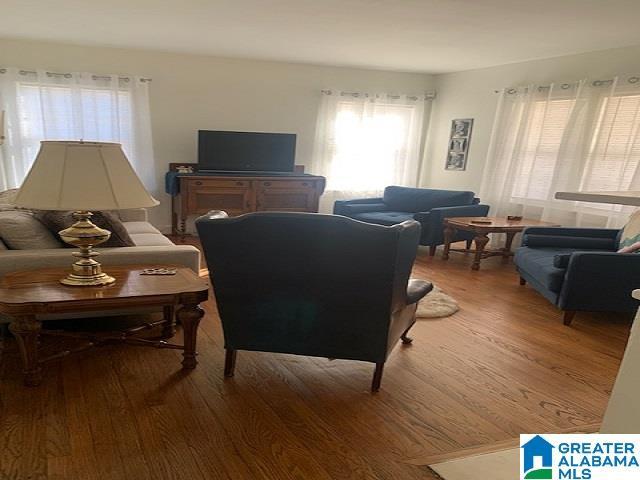 living room featuring hardwood / wood-style floors