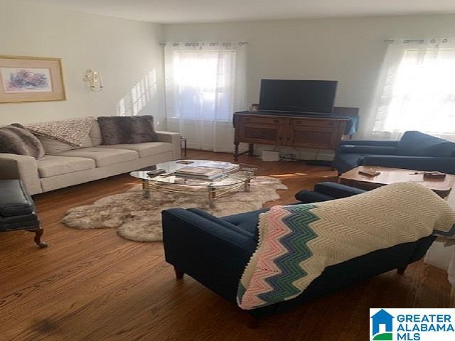 living room featuring hardwood / wood-style flooring