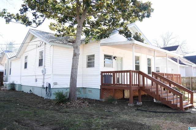 view of rear view of house