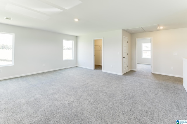 view of carpeted empty room