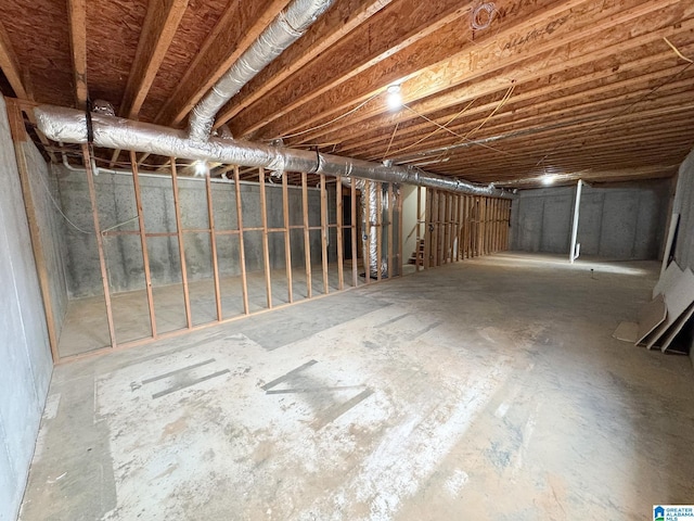 view of basement