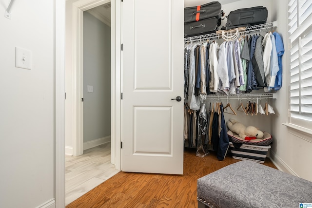 view of closet