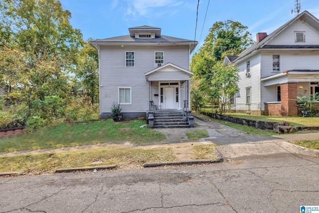 view of front of property with a porch