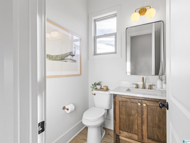 250 Williams Rd, Alexander City, AL 35010 - bathroom featuring toilet, vanity, and wood-type flooring